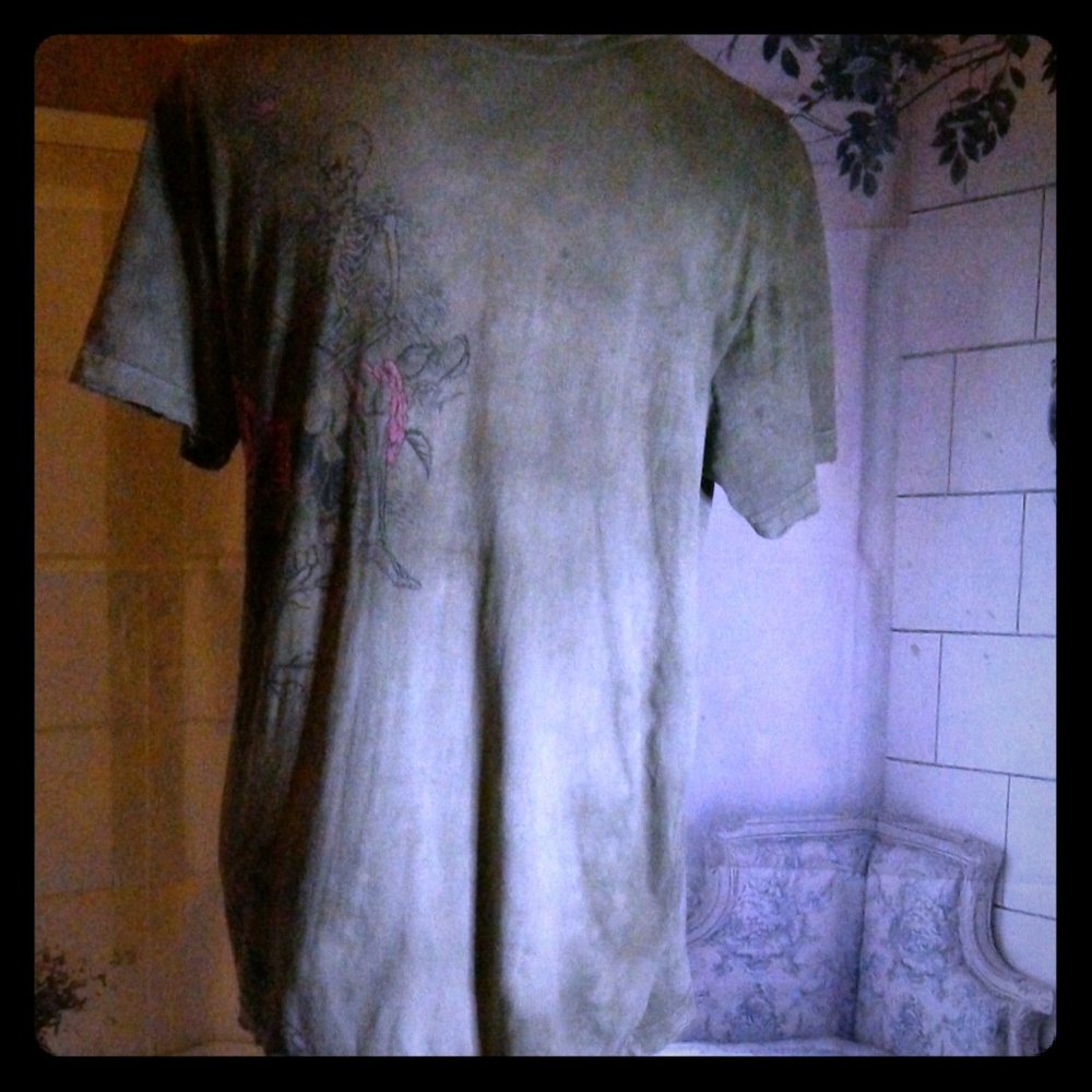 🍎 Rare Vintage Affliction Distressed T-shirt Med
